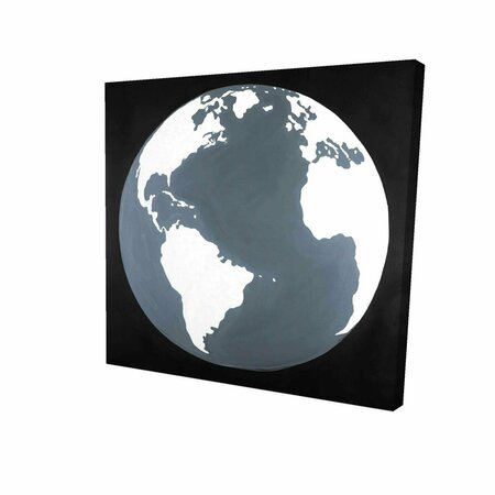 FONDO 12 x 12 in. Earth Satellite View-Print on Canvas FO2791856
